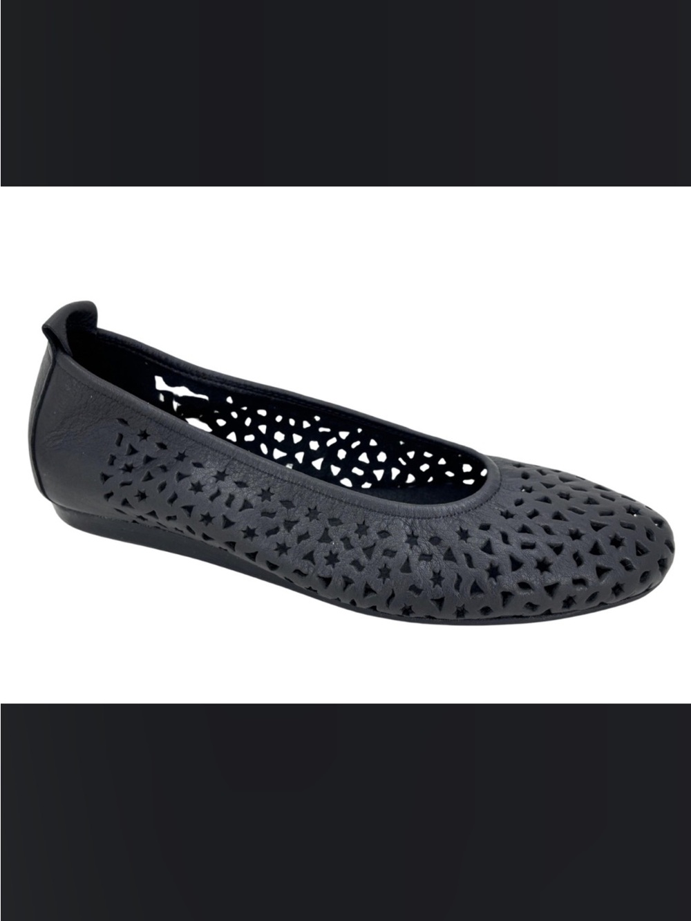 ARCHE Lilly BALLET FLAT BLACK SUEDE CUSHION COMFORT SIZE 41